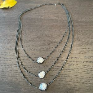 ReeMat Designs Layered White Shell Necklace